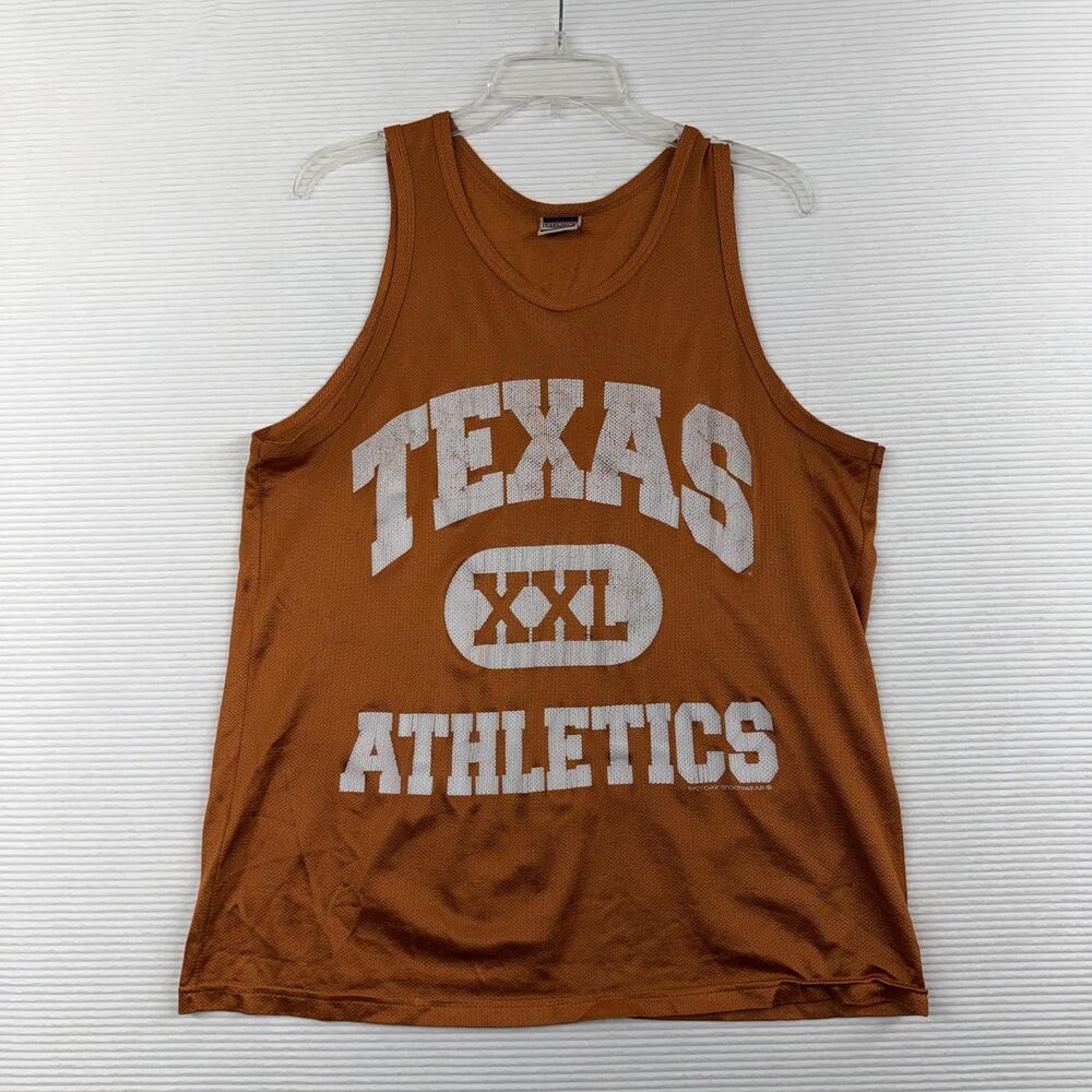 Texas Longhorns Jersey Mens Large Orange NCAA Basketball Red Oak Sportswear